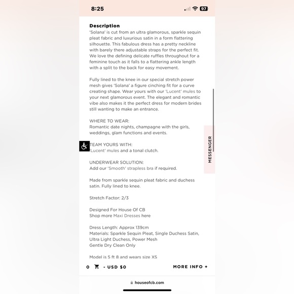 House of CB Solana dress size L - Picture 4 of 4